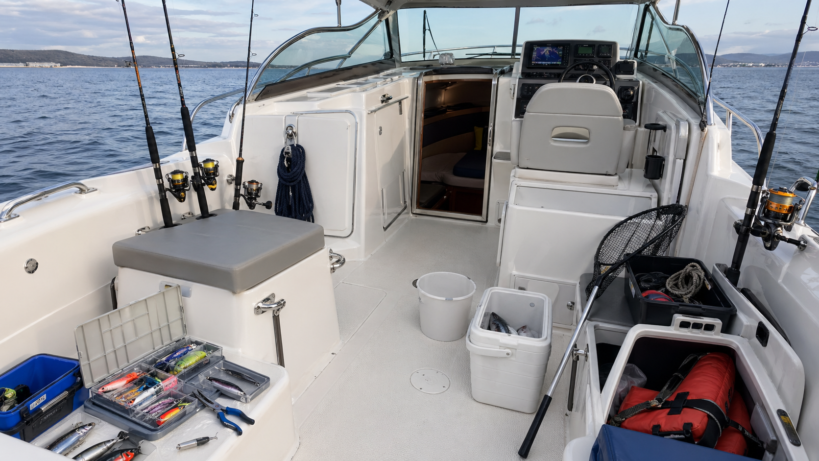 Complete fishing equipment