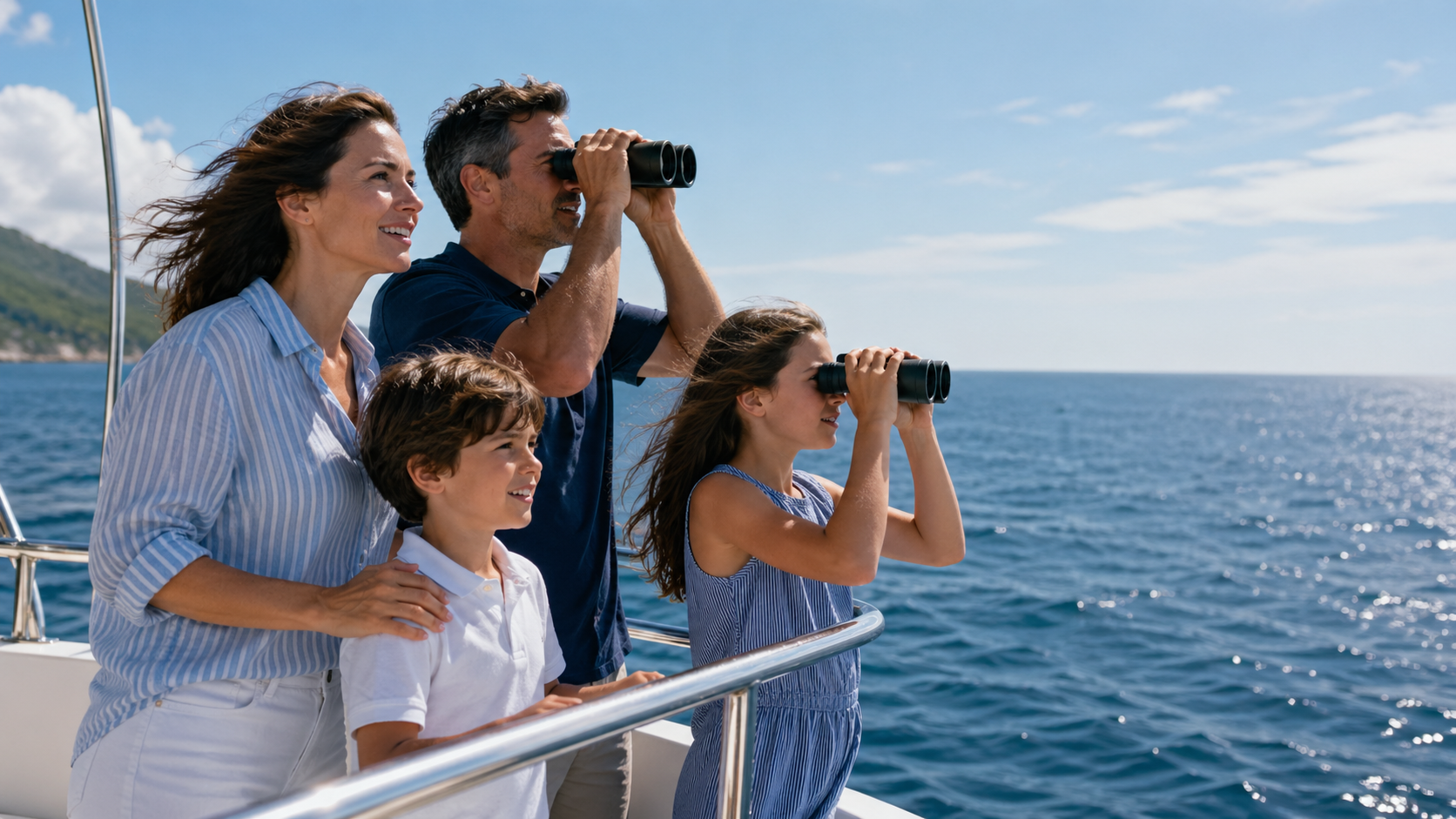 Flybridge con vistas al mar