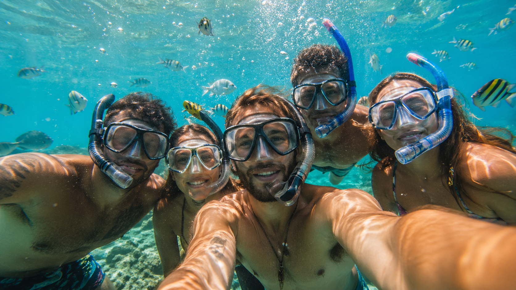 Mediterráneo y parada para snorkel